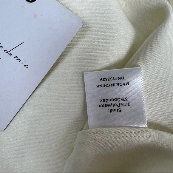 NWT L'Academie Revolve Rumi Low Back Maxi Dress in Ivory Size S - Picture 10 of 10